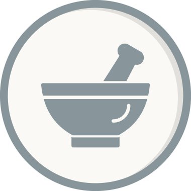 Havan vektörü ince çizgi simgesi