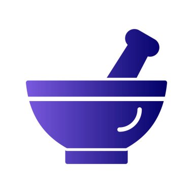 Havan vektörü ince çizgi simgesi