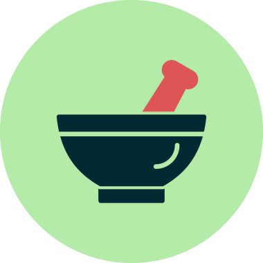 Havan vektörü ince çizgi simgesi