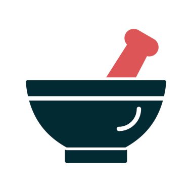 Havan vektörü ince çizgi simgesi