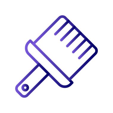 Boya fırçası simgesinin vektör illüstrasyonu