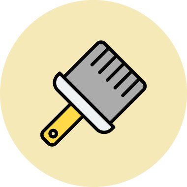 Boya fırçası simgesinin vektör illüstrasyonu