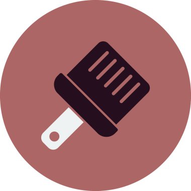 Boya fırçası simgesinin vektör illüstrasyonu