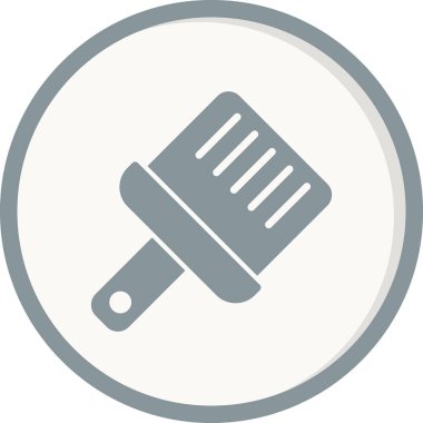 Boya fırçası simgesinin vektör illüstrasyonu