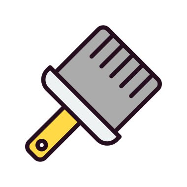 Boya fırçası simgesinin vektör illüstrasyonu