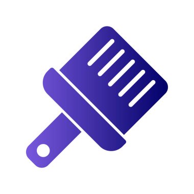 Boya fırçası simgesinin vektör illüstrasyonu