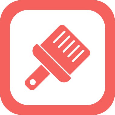 Boya fırçası simgesinin vektör illüstrasyonu