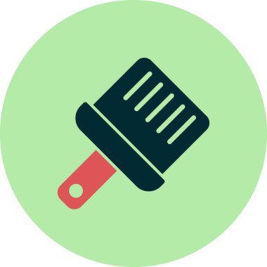 Boya fırçası simgesinin vektör illüstrasyonu