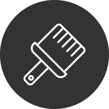 Boya fırçası simgesinin vektör illüstrasyonu