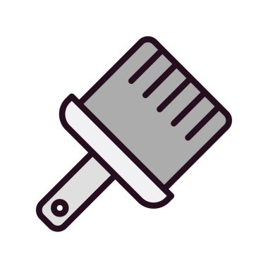 Boya fırçası simgesinin vektör illüstrasyonu