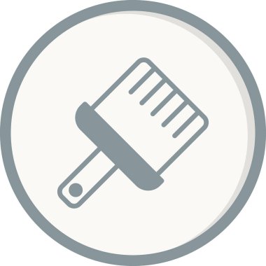 Boya fırçası simgesinin vektör illüstrasyonu