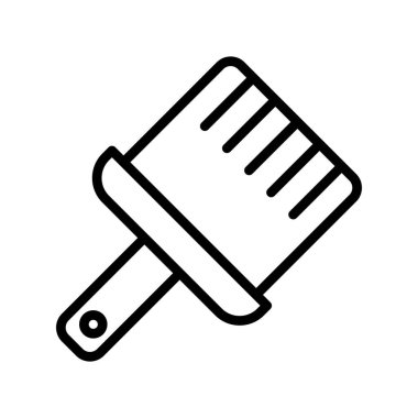 Boya fırçası simgesinin vektör illüstrasyonu