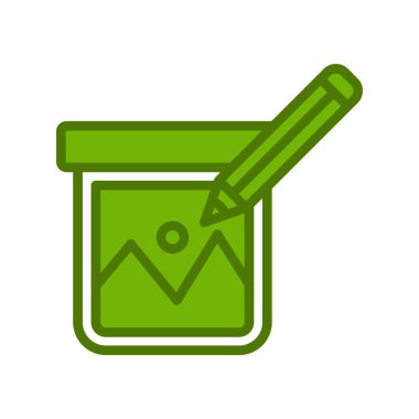 fotoğraf düzenleme işareti, vektör illüstrasyon simgesi