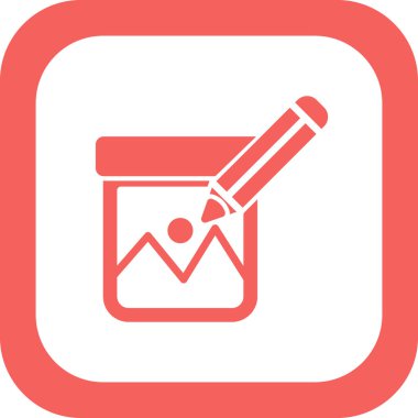 fotoğraf düzenleme işareti, vektör illüstrasyon simgesi