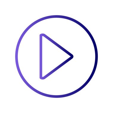 çalma düğmesi simgesi, vektör illüstrasyonu