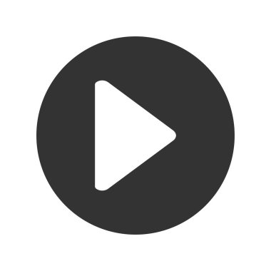 çalma düğmesi simgesi, vektör illüstrasyonu