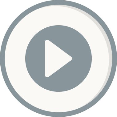 çalma düğmesi simgesi, vektör illüstrasyonu