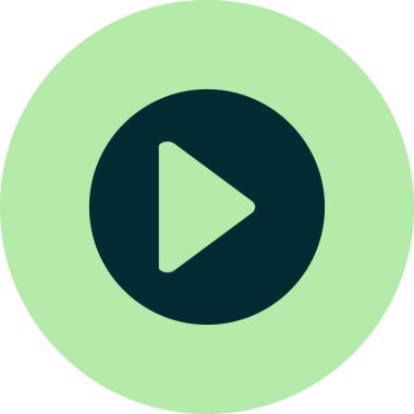 çalma düğmesi simgesi, vektör illüstrasyonu