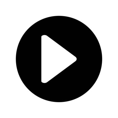 çalma düğmesi simgesi, vektör illüstrasyonu