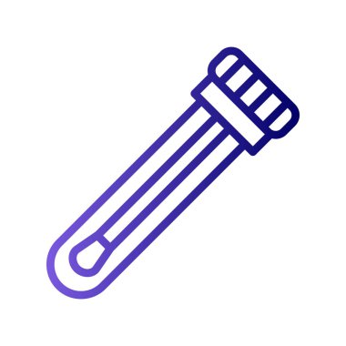 Test tübü simgesinin vektör illüstrasyonu