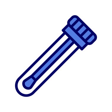 Test tübü simgesinin vektör illüstrasyonu