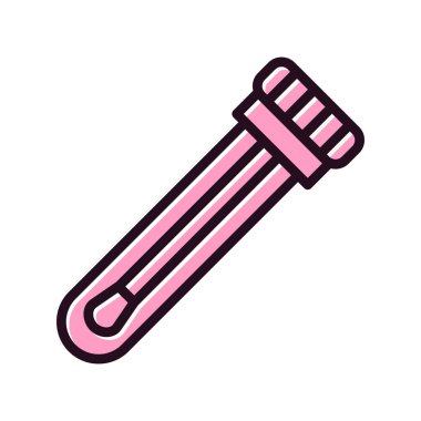 Test tübü simgesinin vektör illüstrasyonu