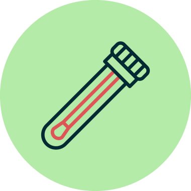 Test tübü simgesinin vektör illüstrasyonu