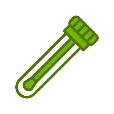 Test tübü simgesinin vektör illüstrasyonu