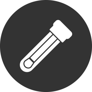 Test tübü simgesinin vektör illüstrasyonu