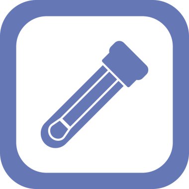 Test tübü simgesinin vektör illüstrasyonu