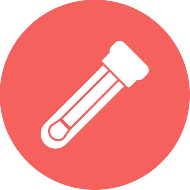 Test tübü simgesinin vektör illüstrasyonu