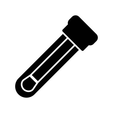 Test tübü simgesinin vektör illüstrasyonu