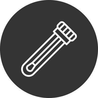 Test tübü simgesinin vektör illüstrasyonu