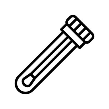 Test tübü simgesinin vektör illüstrasyonu