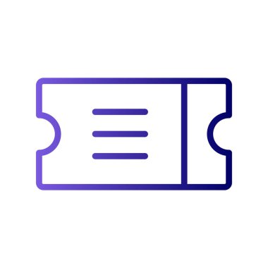 Bilet işareti. Web simgesi vektör illüstrasyonu