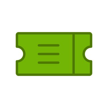 Bilet işareti. Web simgesi vektör illüstrasyonu