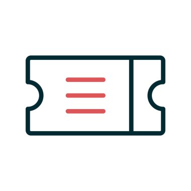 Bilet işareti. Web simgesi vektör illüstrasyonu