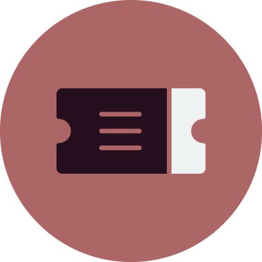 Bilet işareti. Web simgesi vektör illüstrasyonu