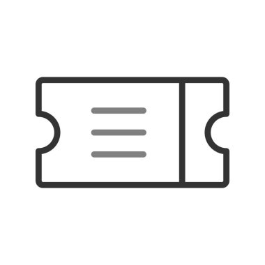 Bilet işareti. Web simgesi vektör illüstrasyonu