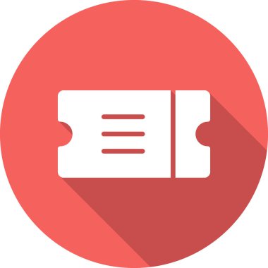 Bilet işareti. Web simgesi vektör illüstrasyonu