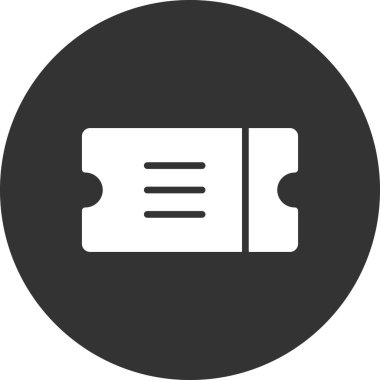 Bilet işareti. Web simgesi vektör illüstrasyonu