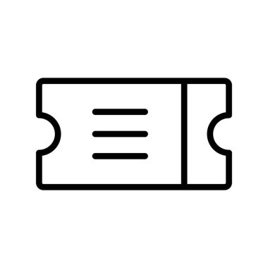 Bilet işareti. Web simgesi vektör illüstrasyonu