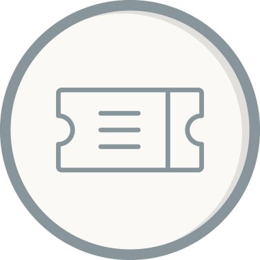 Bilet işareti. Web simgesi vektör illüstrasyonu