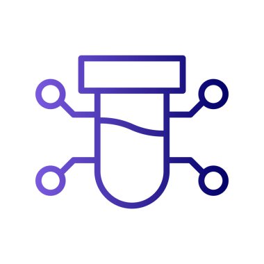 Bilim ve teknoloji konsepti ikonu. vektör illüstrasyon sembolü.