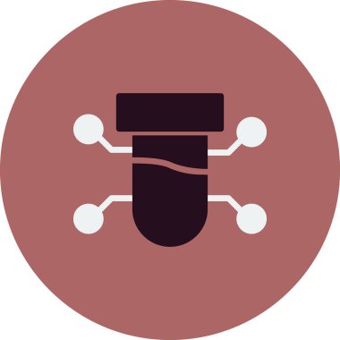 Bilim ve teknoloji konsepti ikonu. vektör illüstrasyon sembolü.