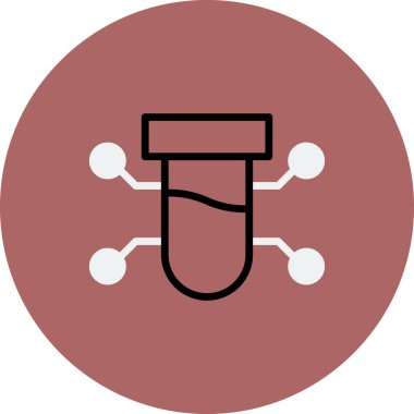 Bilim ve teknoloji konsepti ikonu. vektör illüstrasyon sembolü.