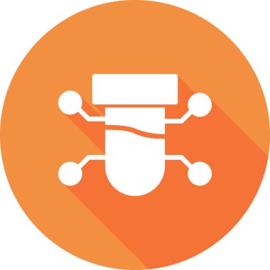 Bilim ve teknoloji konsepti ikonu. vektör illüstrasyon sembolü.