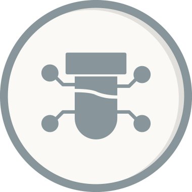 Bilim ve teknoloji konsepti ikonu. vektör illüstrasyon sembolü.