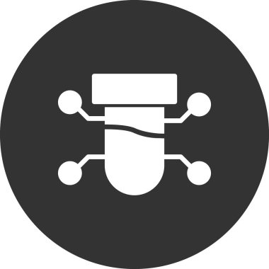 Bilim ve teknoloji konsepti ikonu. vektör illüstrasyon sembolü.