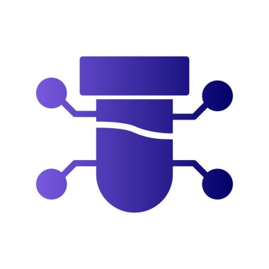 Bilim ve teknoloji konsepti ikonu. vektör illüstrasyon sembolü.